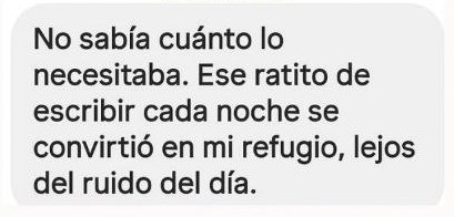 Testimonio de una participante del Diario de Gratitud