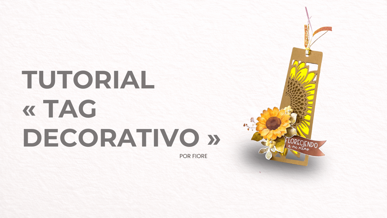 Tag decorativo «Floreciendo a mi ritmo»